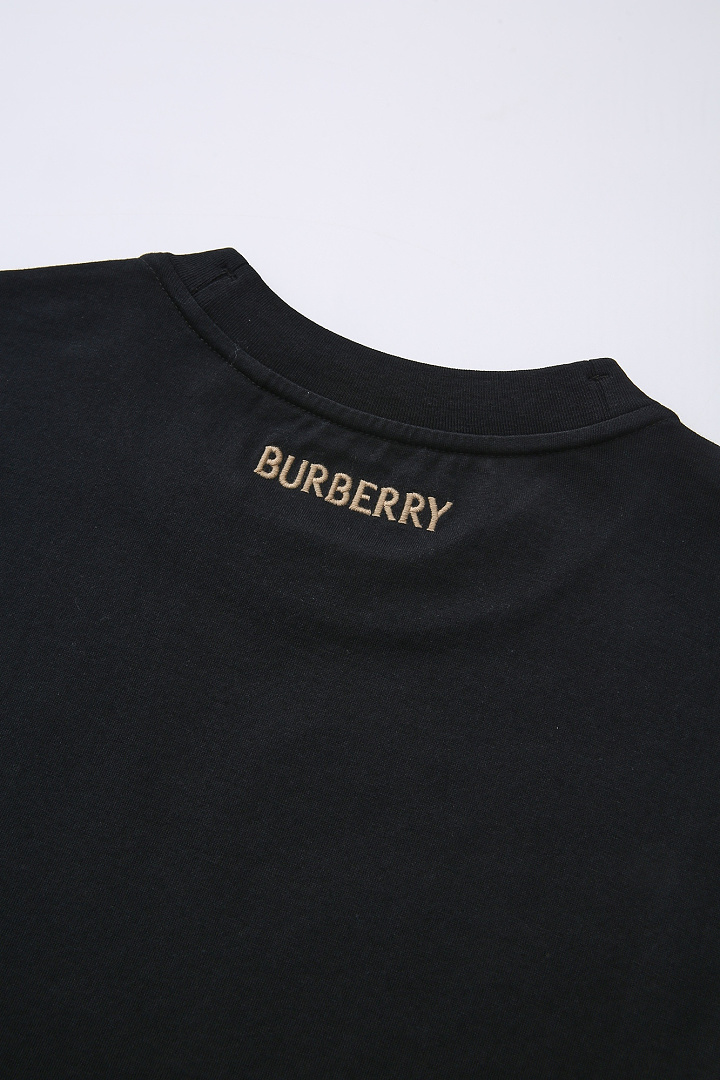 Burberry Plaid Embroidered T (Black) - Image 18
