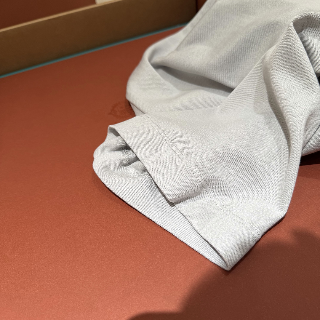 Unbranded Silk Cotton Short Sleeve Apricot (Cream) - Image 15