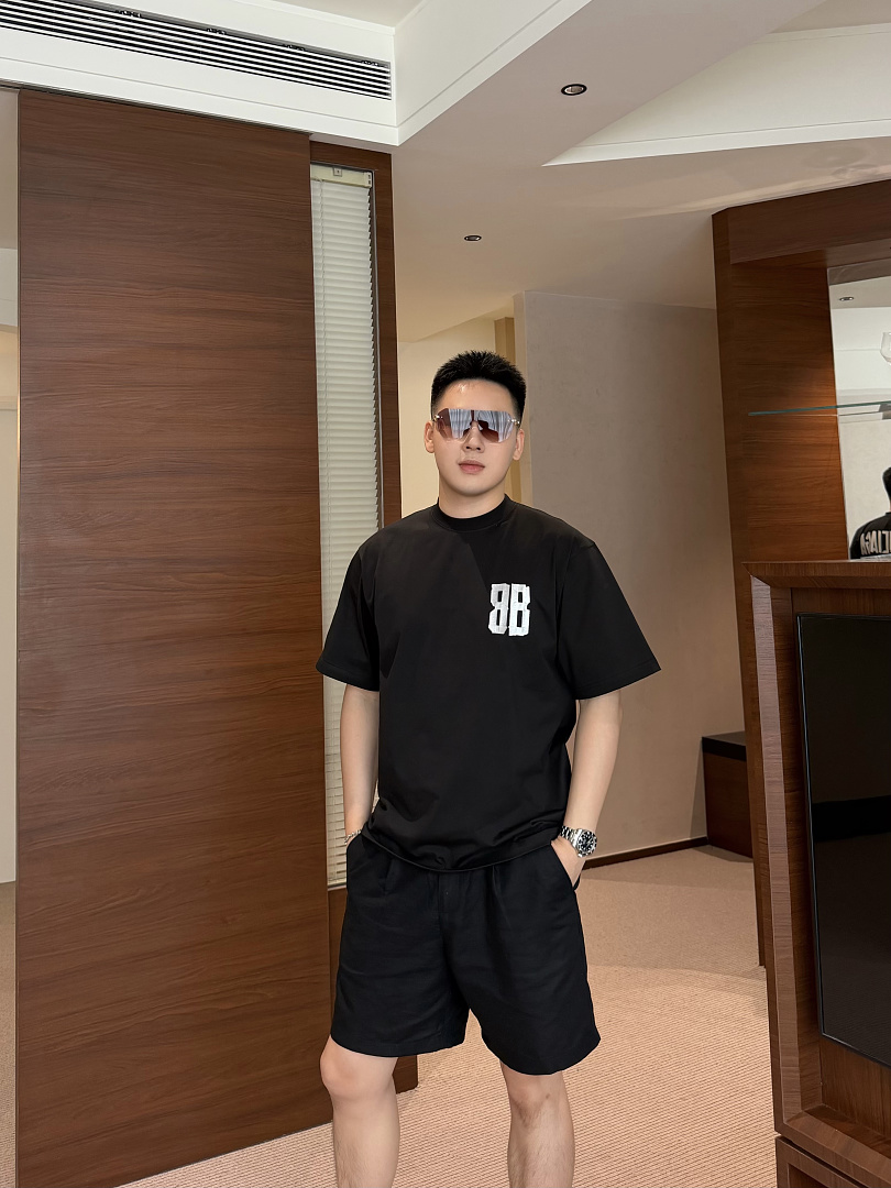 Balenciaga Silver Tape T-Shirt - Image 22