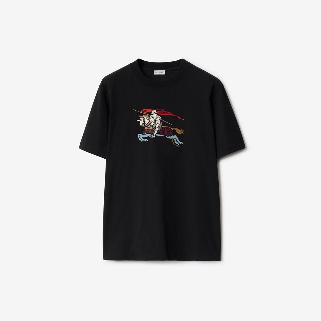 Burberry Color Embroidered T (Black) - Image 2