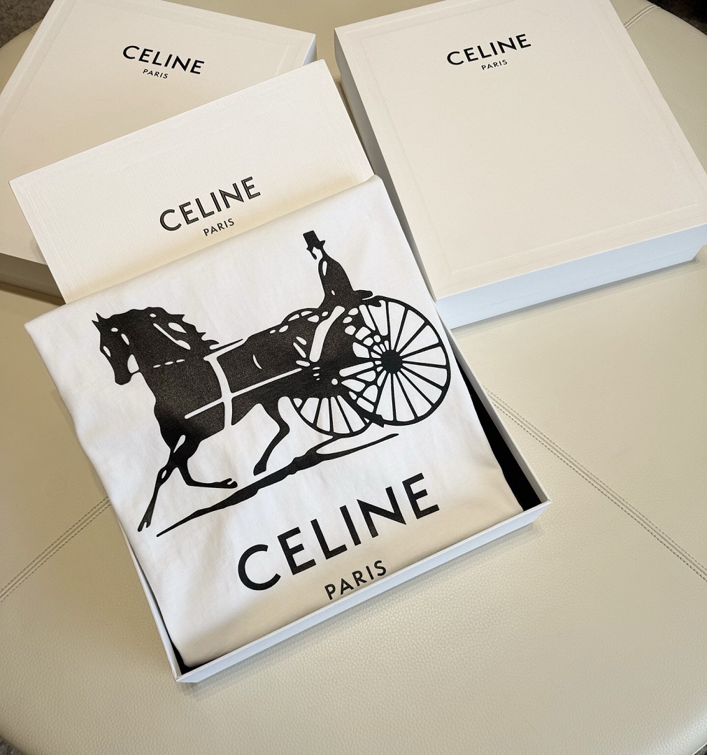 Celine Print T (White) - Image 14