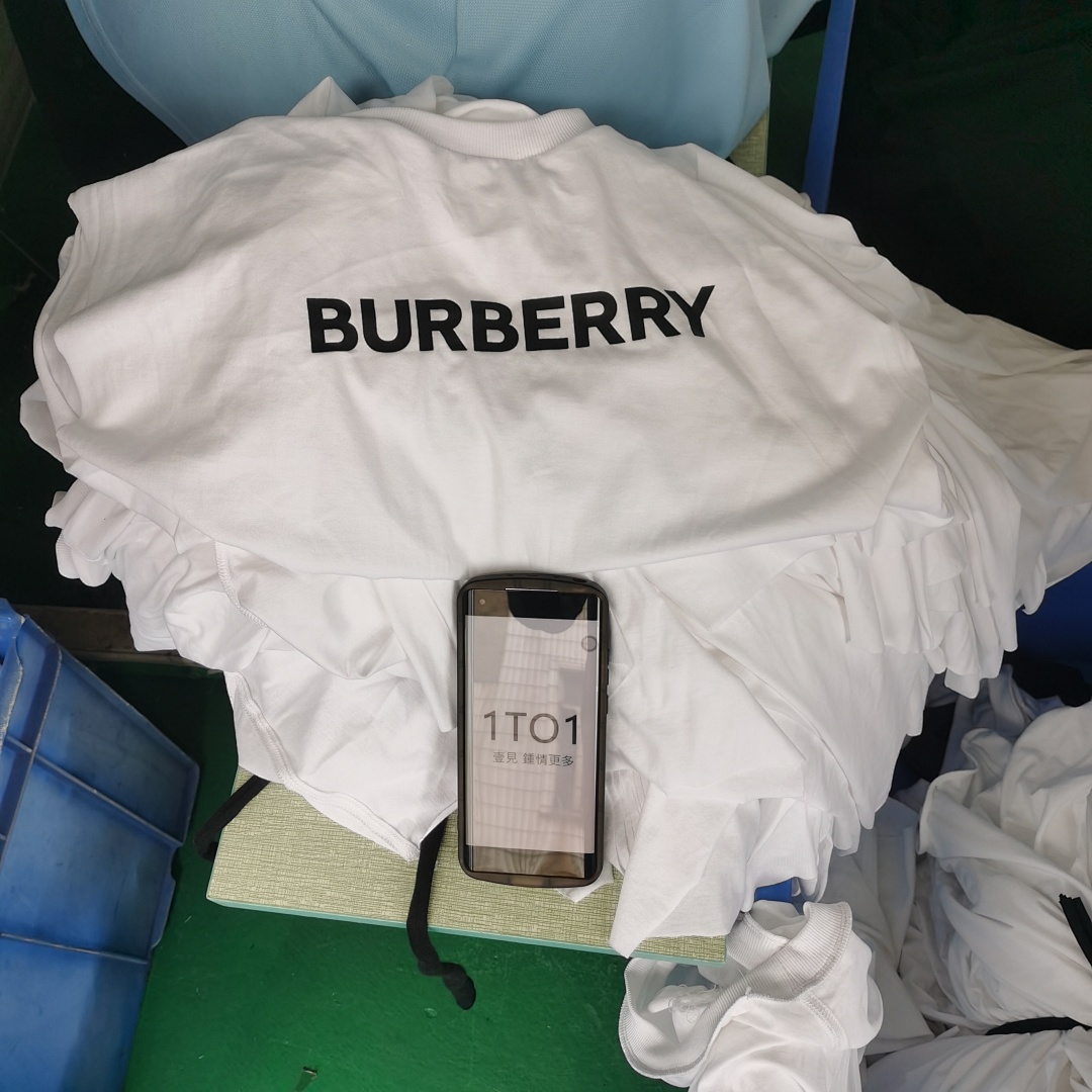 Burberry BR Print Short Sleeve (White) - Image 10
