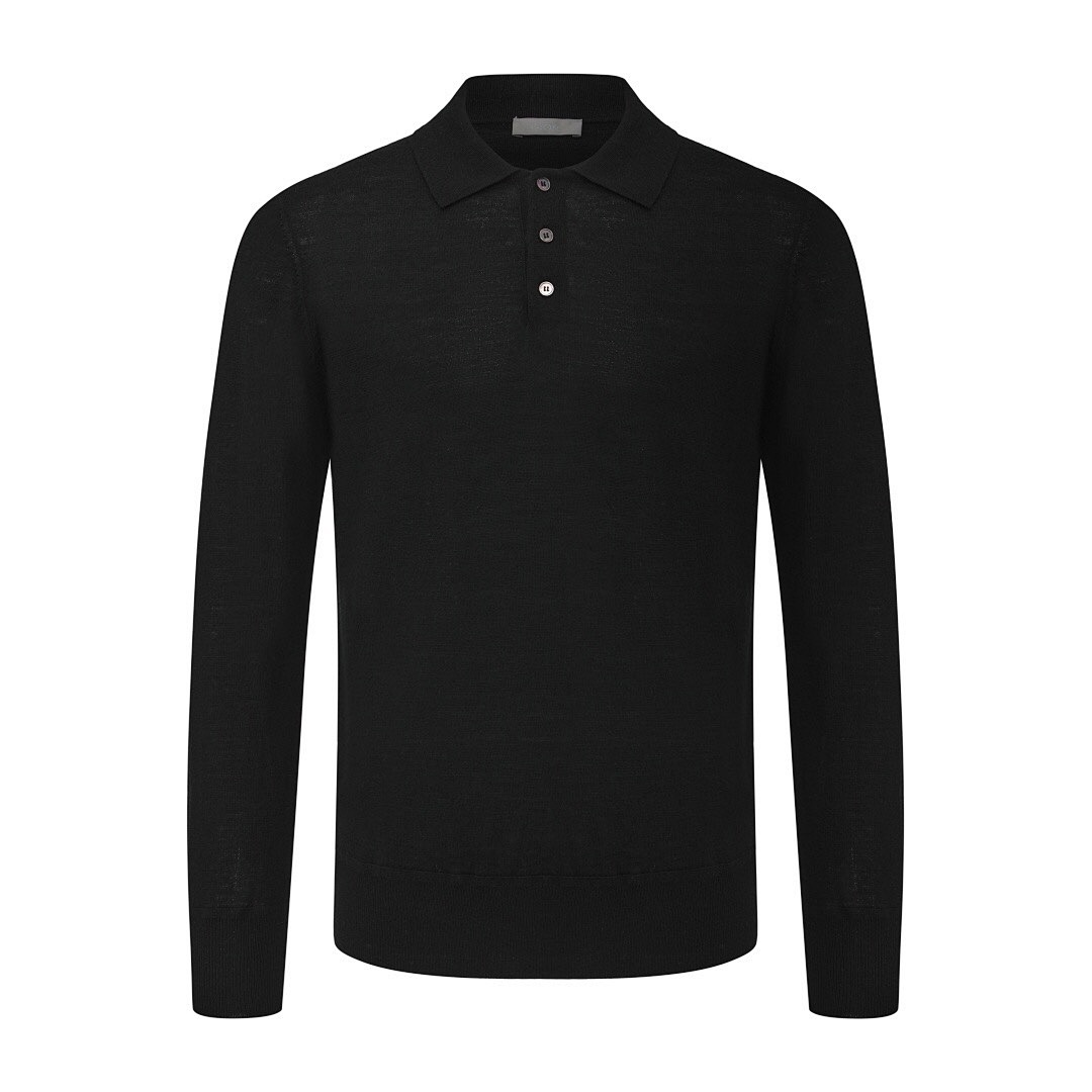 Ralph Lauren CD Embroidered Velvet Long Sleeve Polo - Image 4