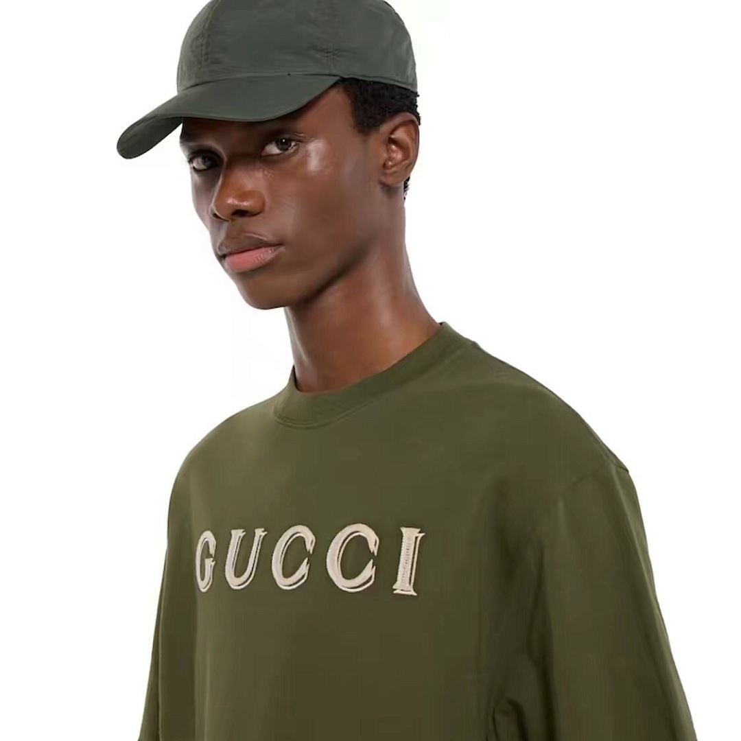 Gucci GU Print Short Sleeve (Green) - Image 16