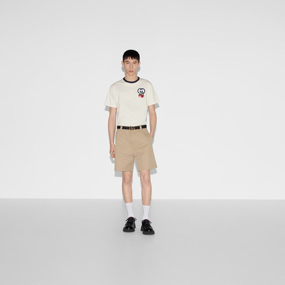 Gucci Peach Embroidered Short Sleeve - Image 10