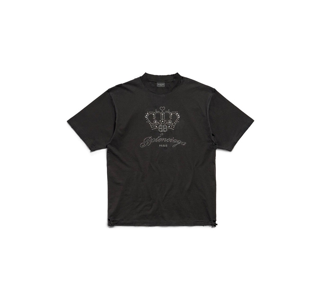 Balenciaga Diamond Short Sleeve (Black)