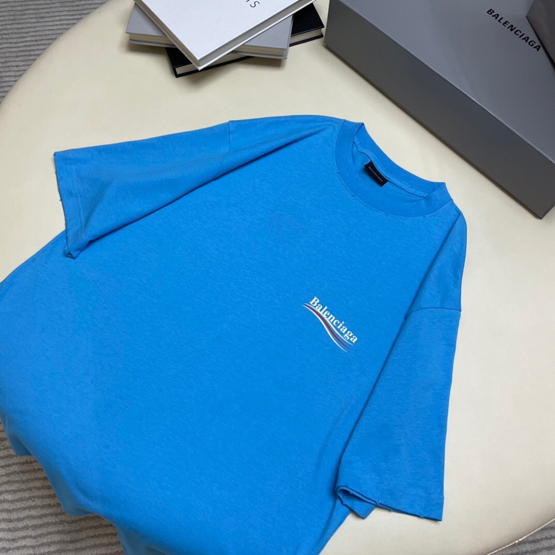 Balenciaga Short Sleeve (Blue) - Image 5