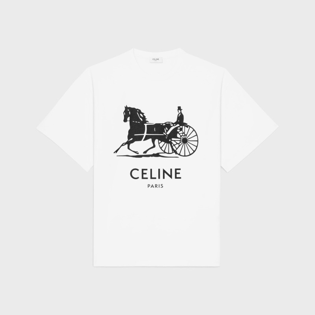 Celine Print T (White)