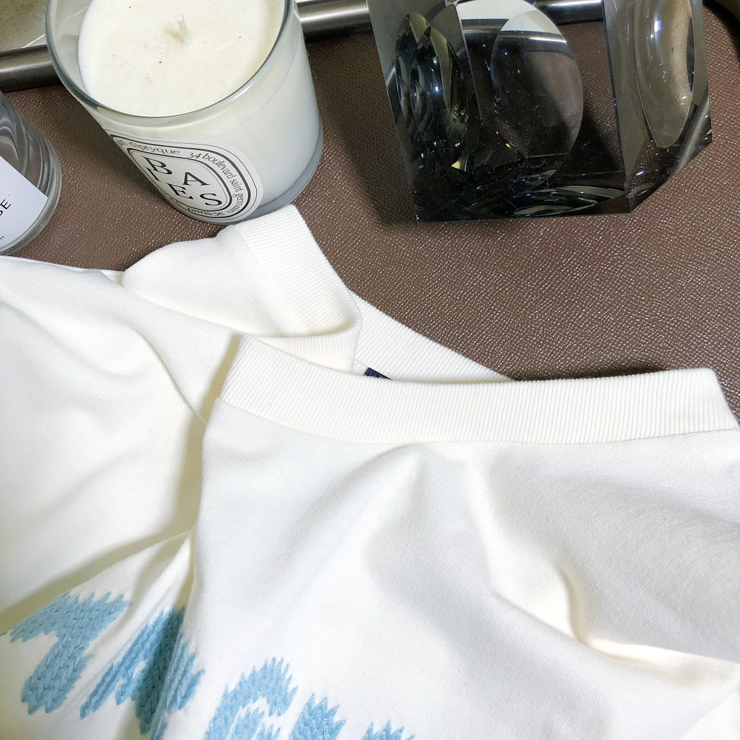 Unbranded Fleece Embroidered T (White) - Image 9
