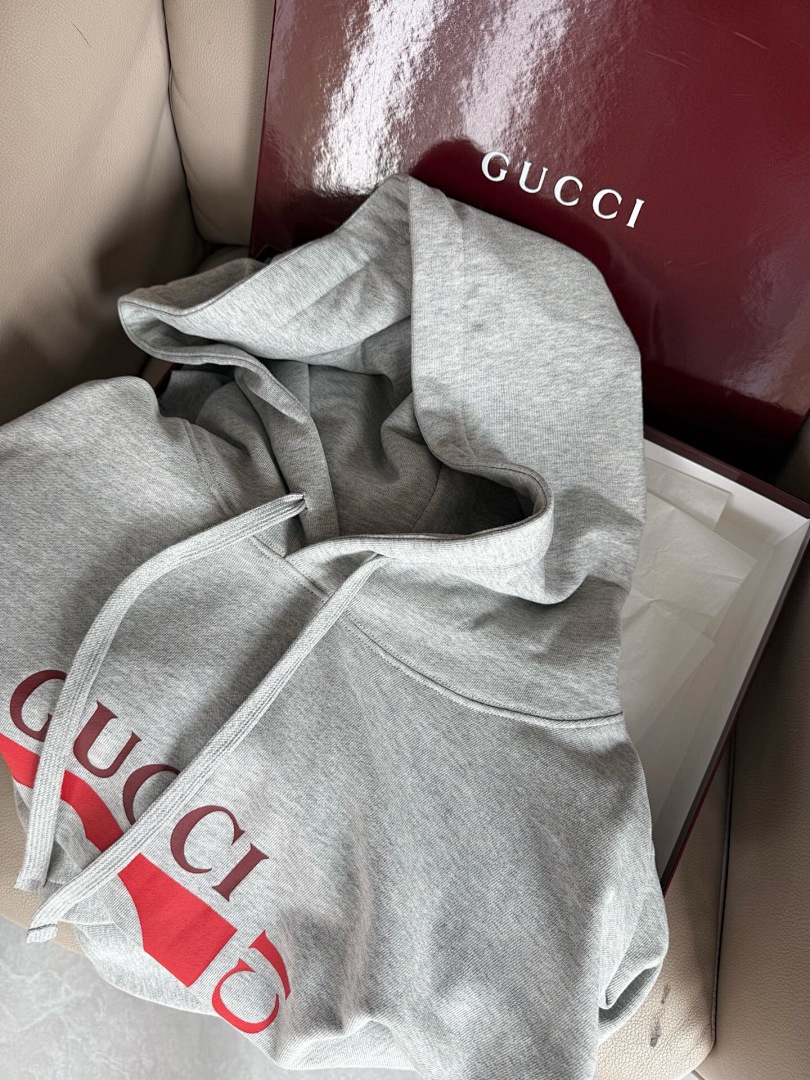Gucci Linen Grey Double G Print - Image 6