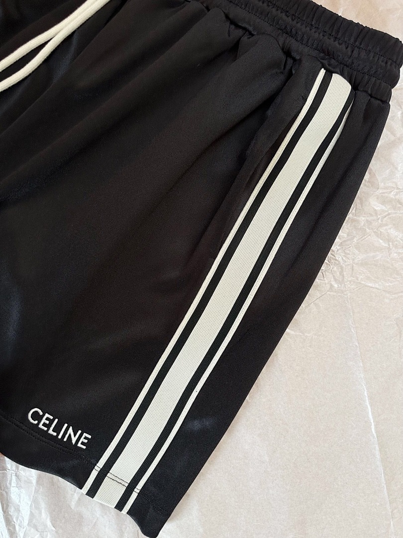 Celine C Strap Embroidered Short - Image 8