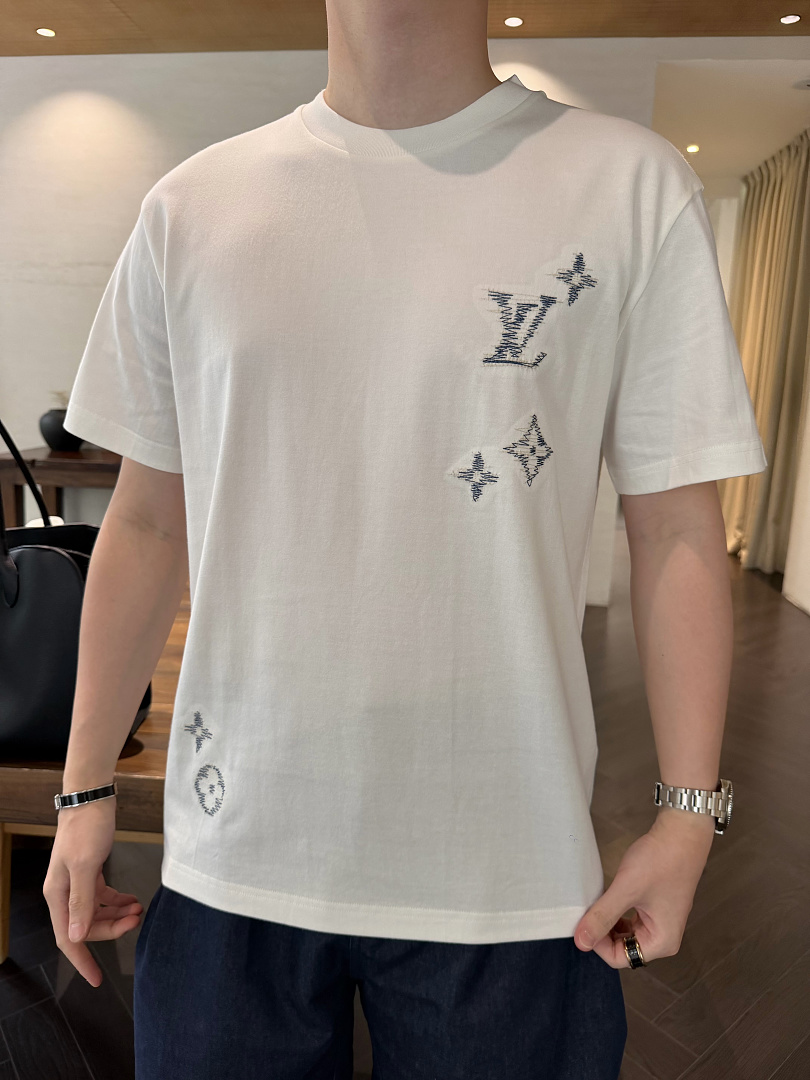Unbranded Triple Floral Stitching Embroidered T (White) - Image 17