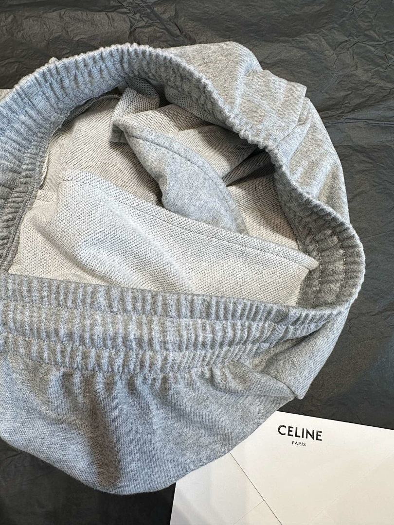 Celine CC Small Label Embroidered Long (Grey) - Image 11