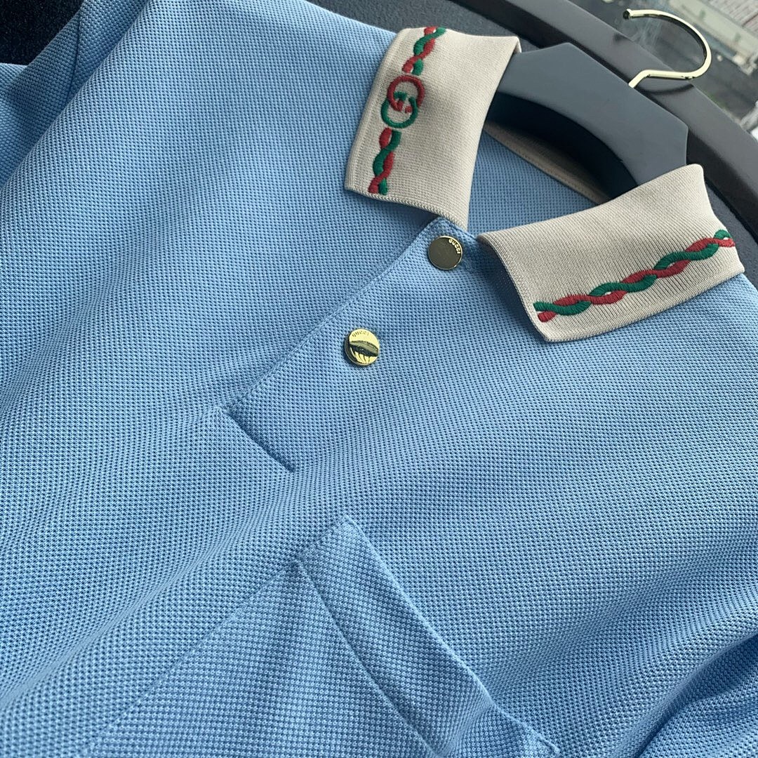Ralph Lauren Light Blue Linen Floral POLO - Image 6