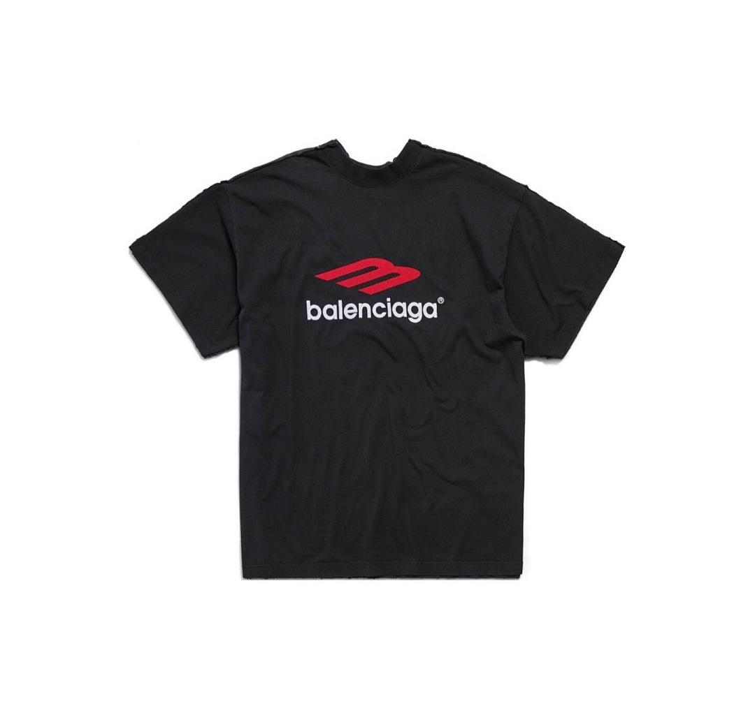 Balenciaga Gum Strap 3B Patchwork Short Sleeve - Image 4