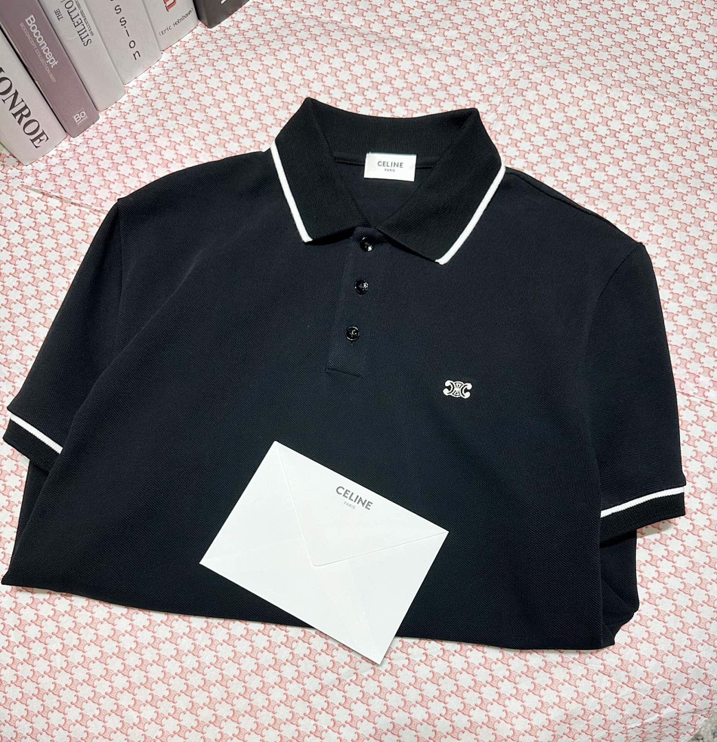 Chanel Double C Embroidered Polo (Black) - Image 11