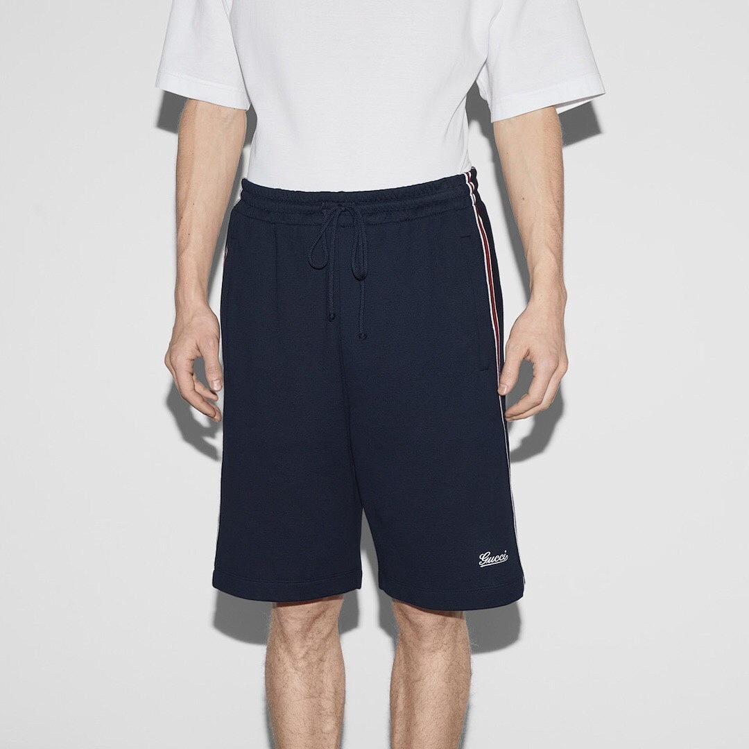 Gucci Red Striped Strap Short - Image 12