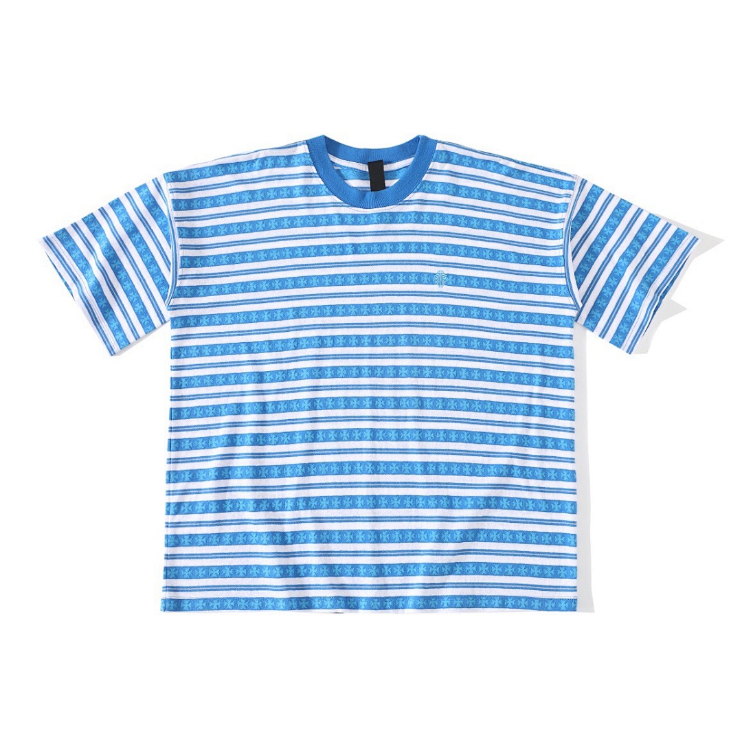 Unbranded Embroidered Short Sleeve (Blue) - Image 5