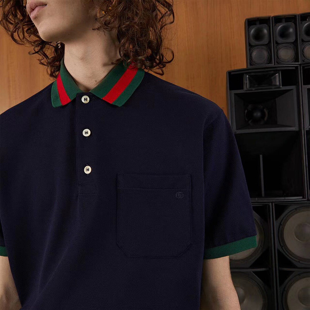 Ralph Lauren Strap Collar Polo (Dark Blue) - Image 15