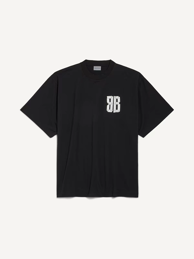 Balenciaga Silver Tape T-Shirt - Image 2