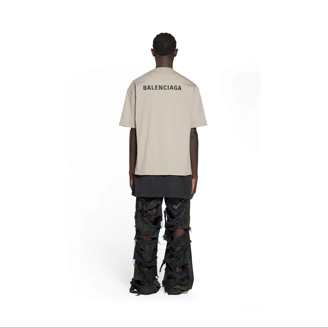 Balenciaga Embroidered Grey Apricot - Image 11