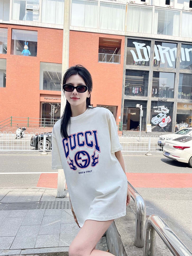 Gucci Fire Flame GG Print Short Sleeve - Image 20