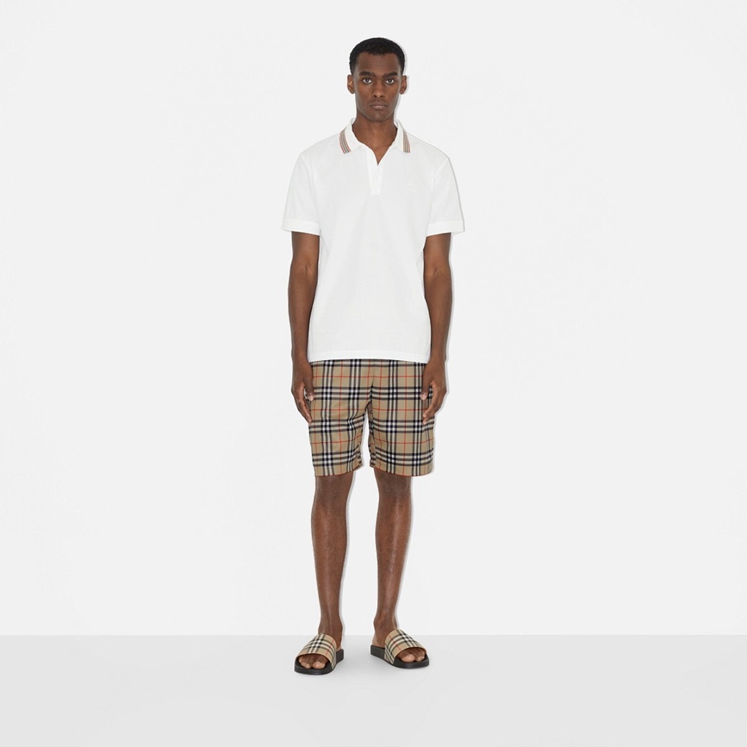 Ralph Lauren Color Striped Collar POLO (White) - Image 16
