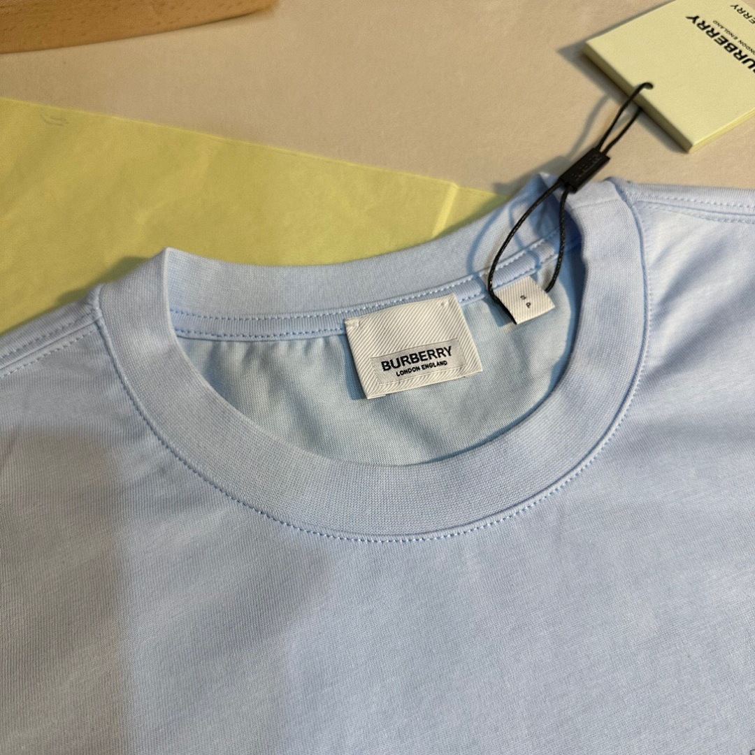 Burberry Short Sleeve Light Blue Woman - Image 6