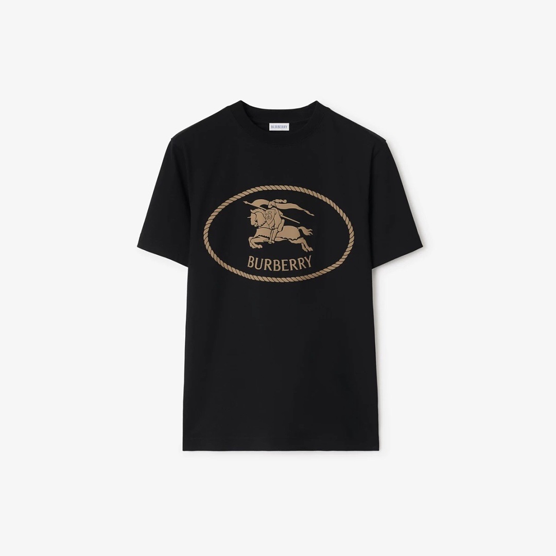 Burberry Gold Print Short Sleeve (Black)