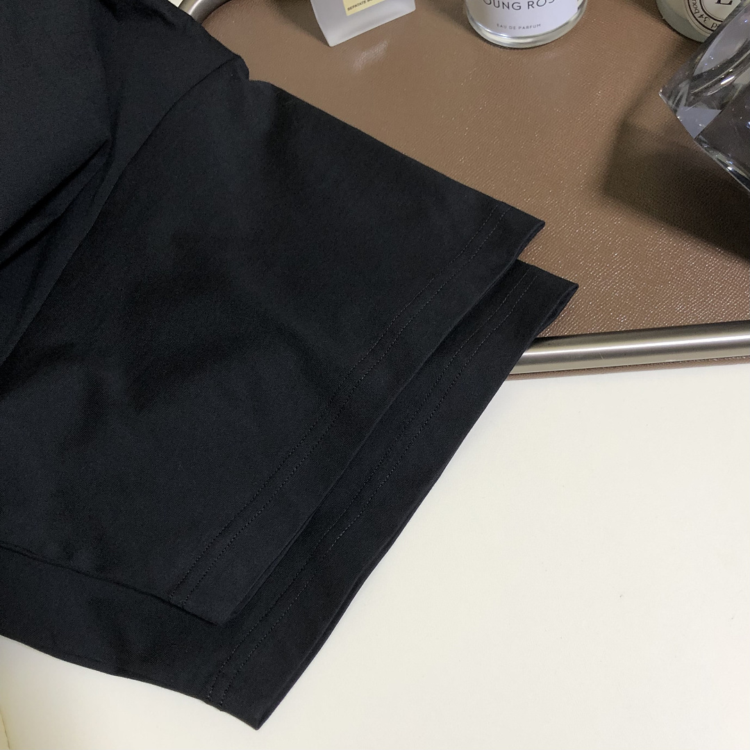 Balenciaga 3B Embroidered Print T (Black) - Image 9