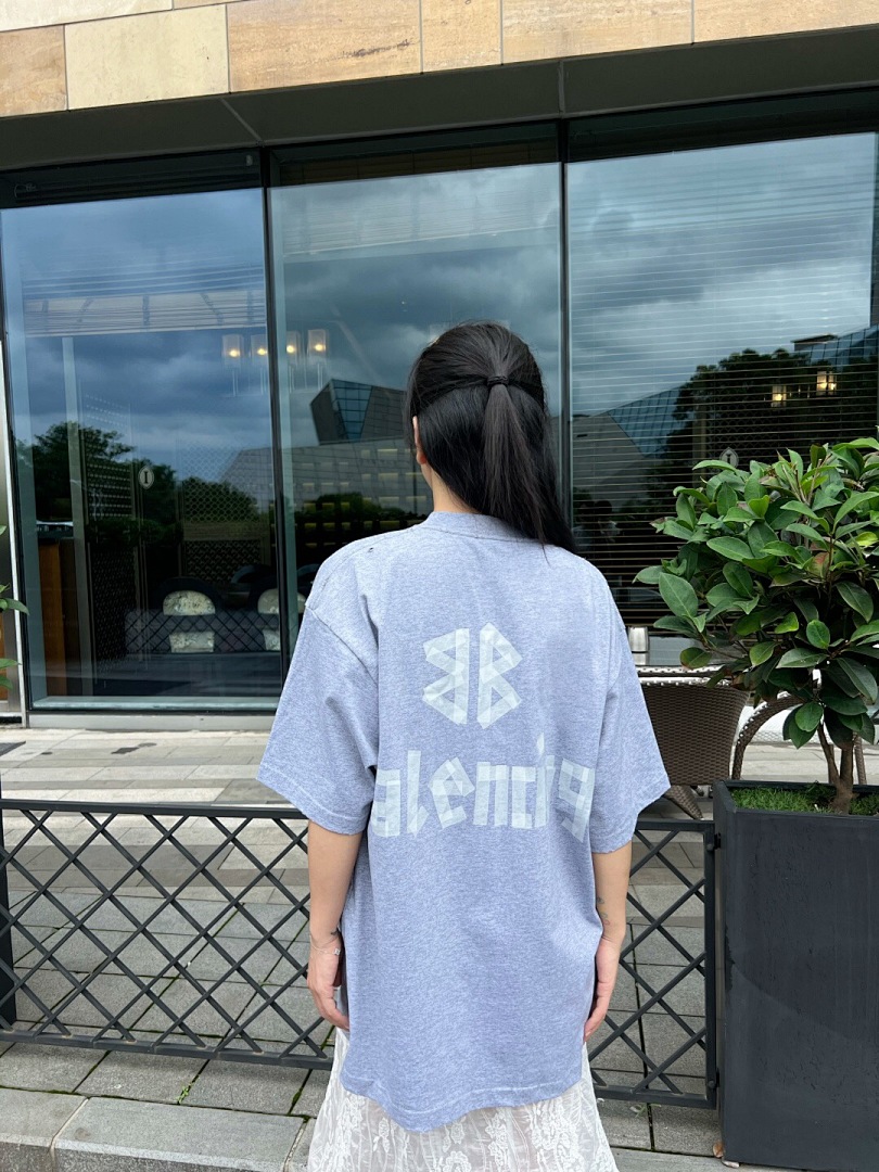 Balenciaga Gum Strap Floral Grey T - Image 15