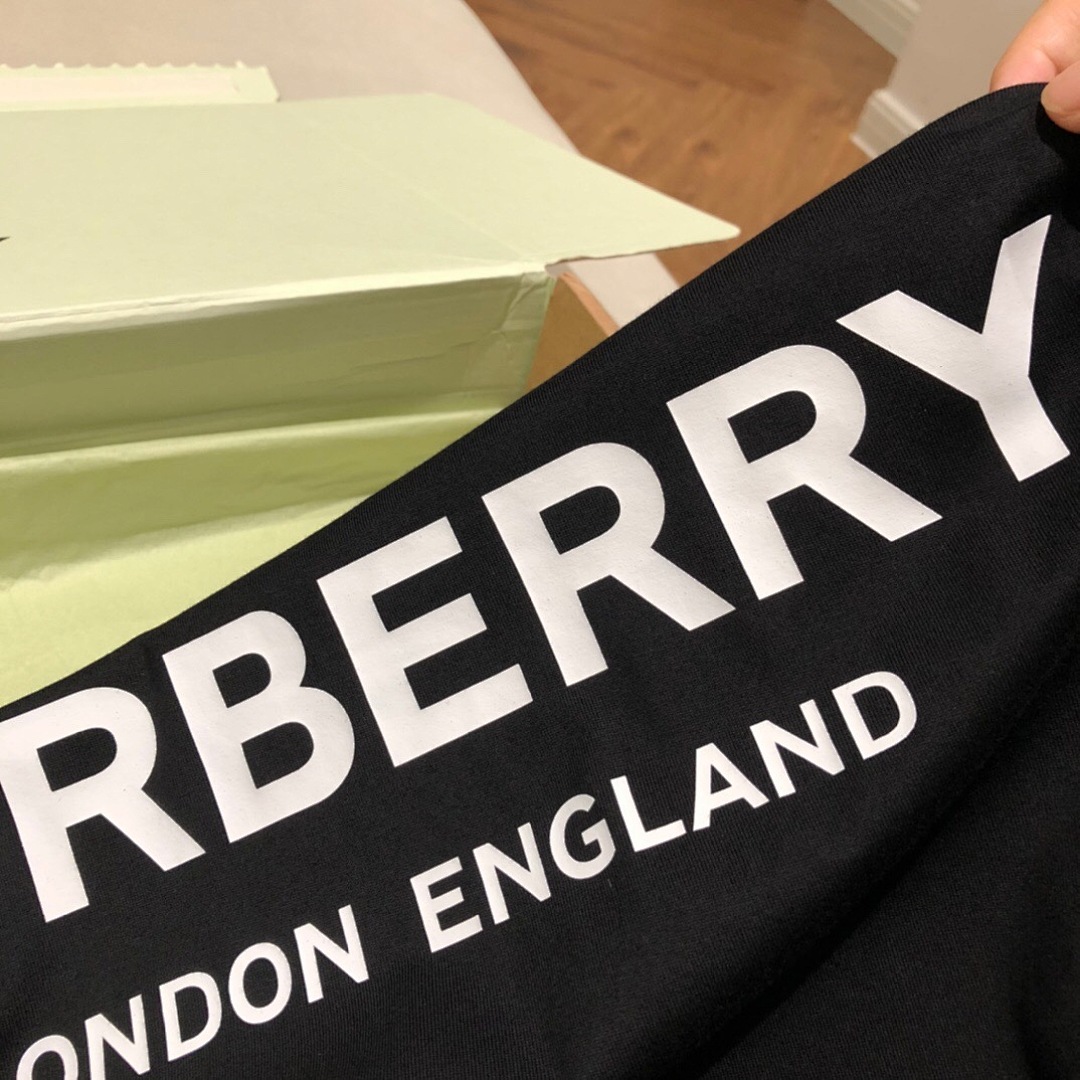 Burberry BR Print Short Sleeve (Black) - Image 6