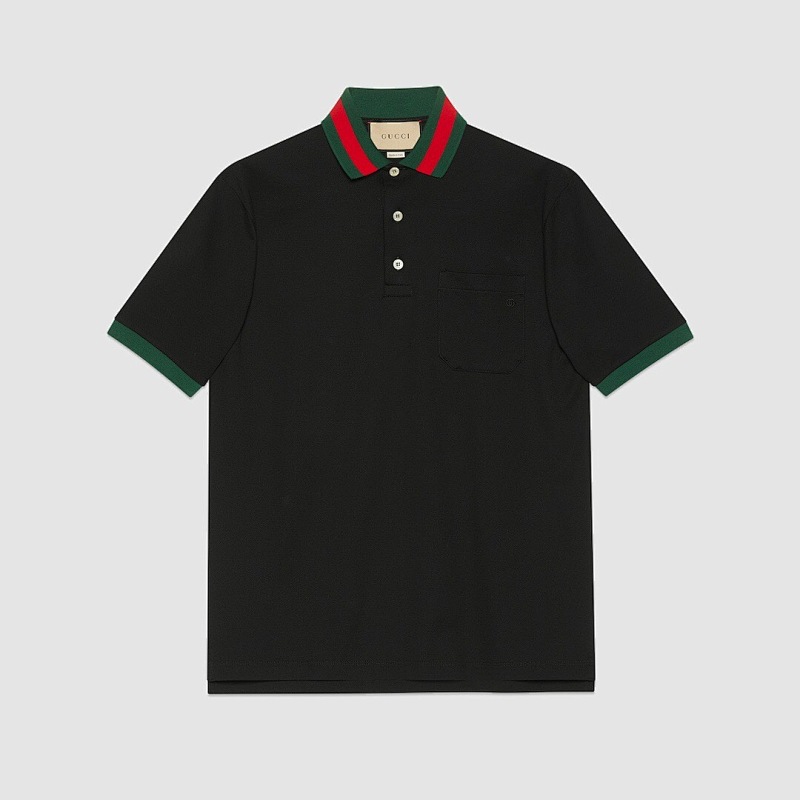 Ralph Lauren Strap Collar Polo (Black)