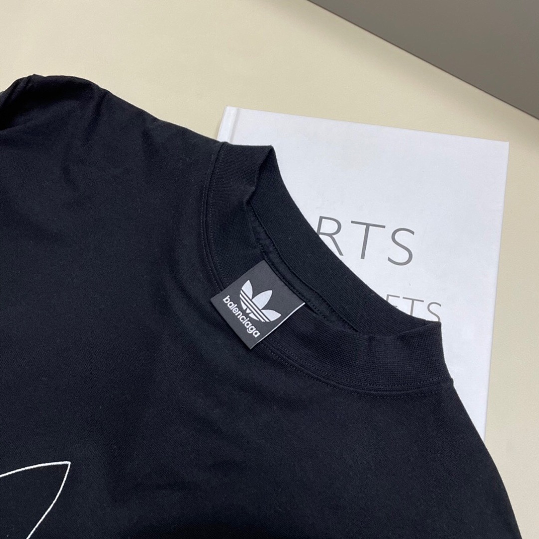 Balenciaga Triple Leaf Grass Collab Short Sleeve (Black) - Image 7