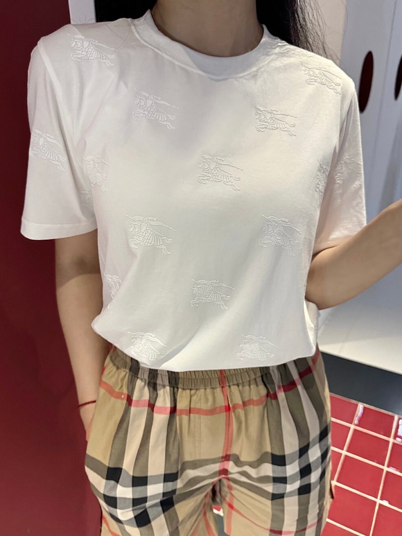 Burberry Label Print T White (Women) - Image 14