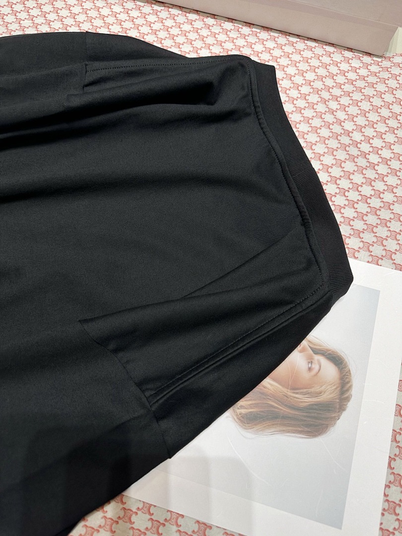 Chanel Double C Embroidered Small Label Short Sleeve (Black) - Image 11