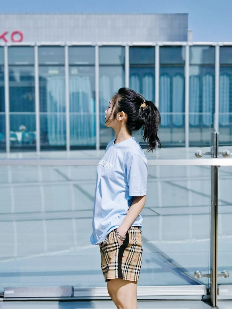 Burberry Short Sleeve Light Blue Woman - Image 19