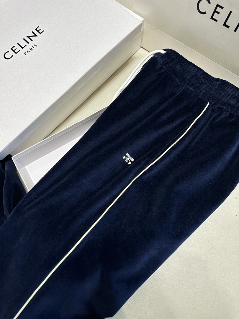 Celine Small Label Velvet Long - Image 7