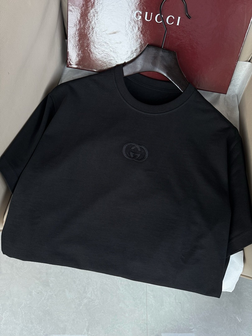 Gucci Black Double G Embroidered T - Image 6