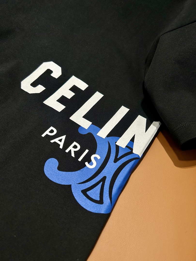 Celine Print T (Black) - Image 6