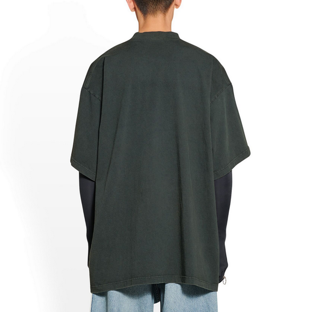Balenciaga Triple Leaf Grass Collab Short Sleeve Ink (Green) - Image 12