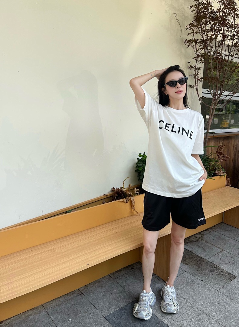 Celine C Strap Embroidered Short - Image 21