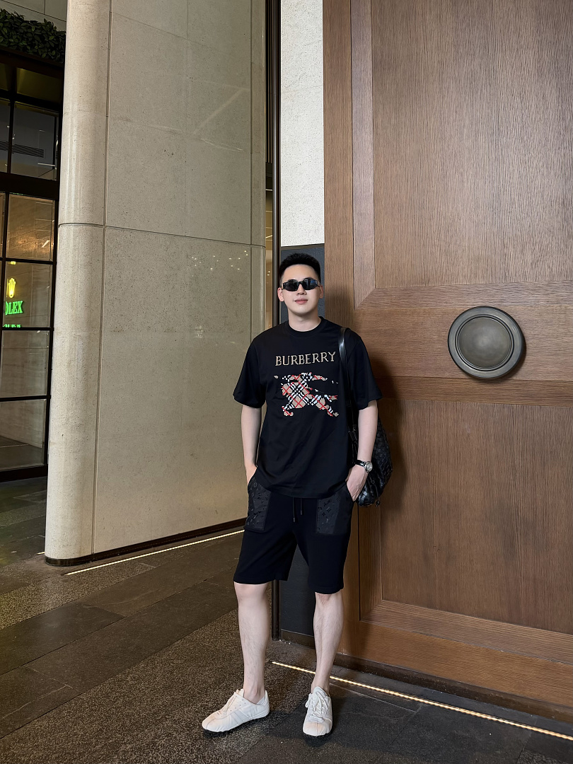 Burberry BR Plaid Short Sleeve (Black) - Image 27