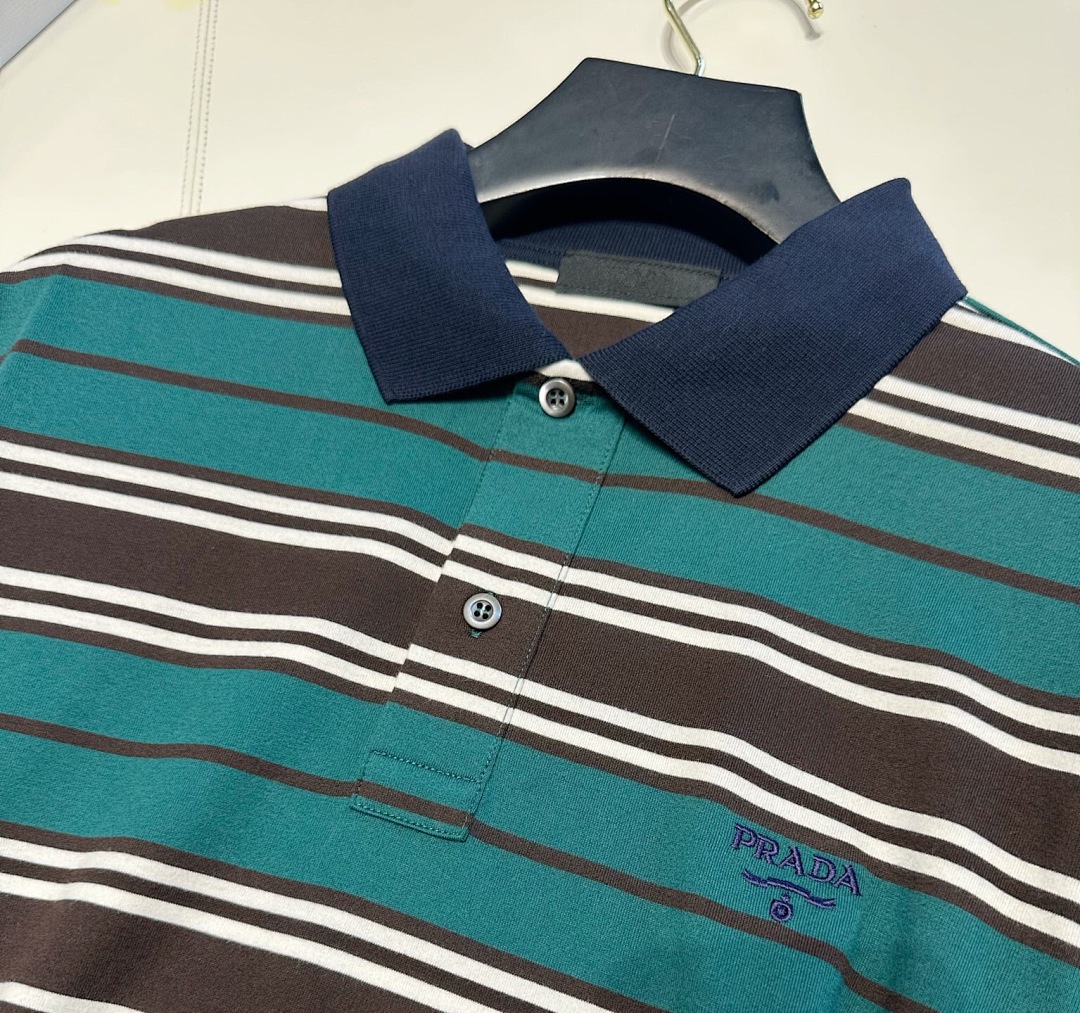 Unbranded Green Striped Long Sleeve T - Image 5