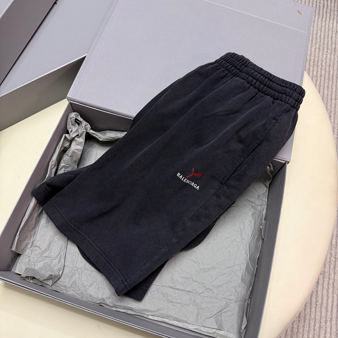 Balenciaga Collab Short (Washed Black) - Image 8