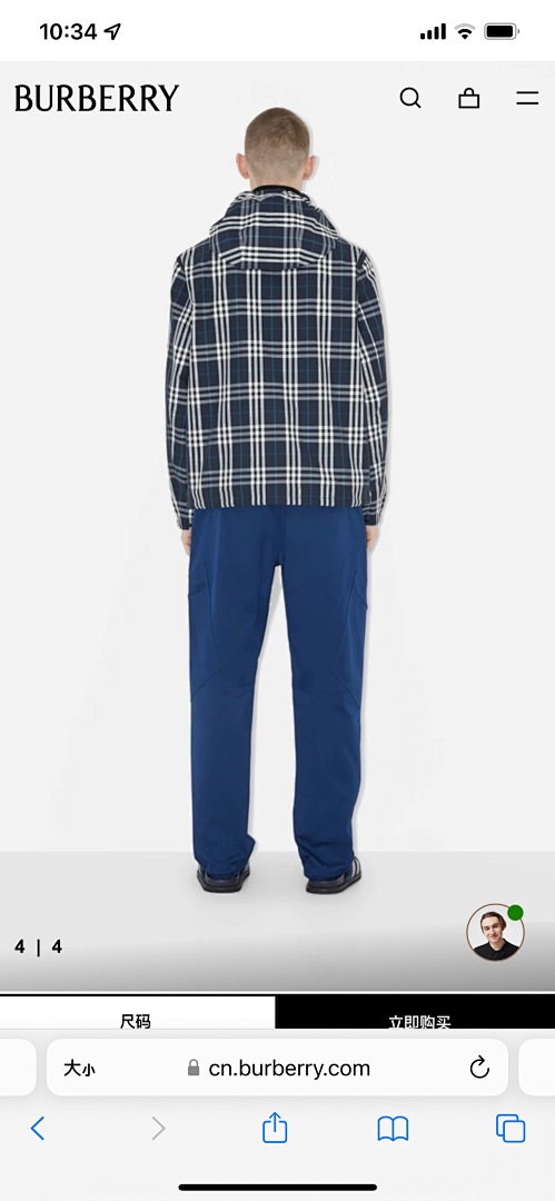 Burberry BR Plaid (Blue) - Image 18