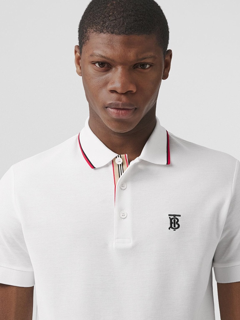 Ralph Lauren Red Collar BT Embroidered POLO (White) - Image 11