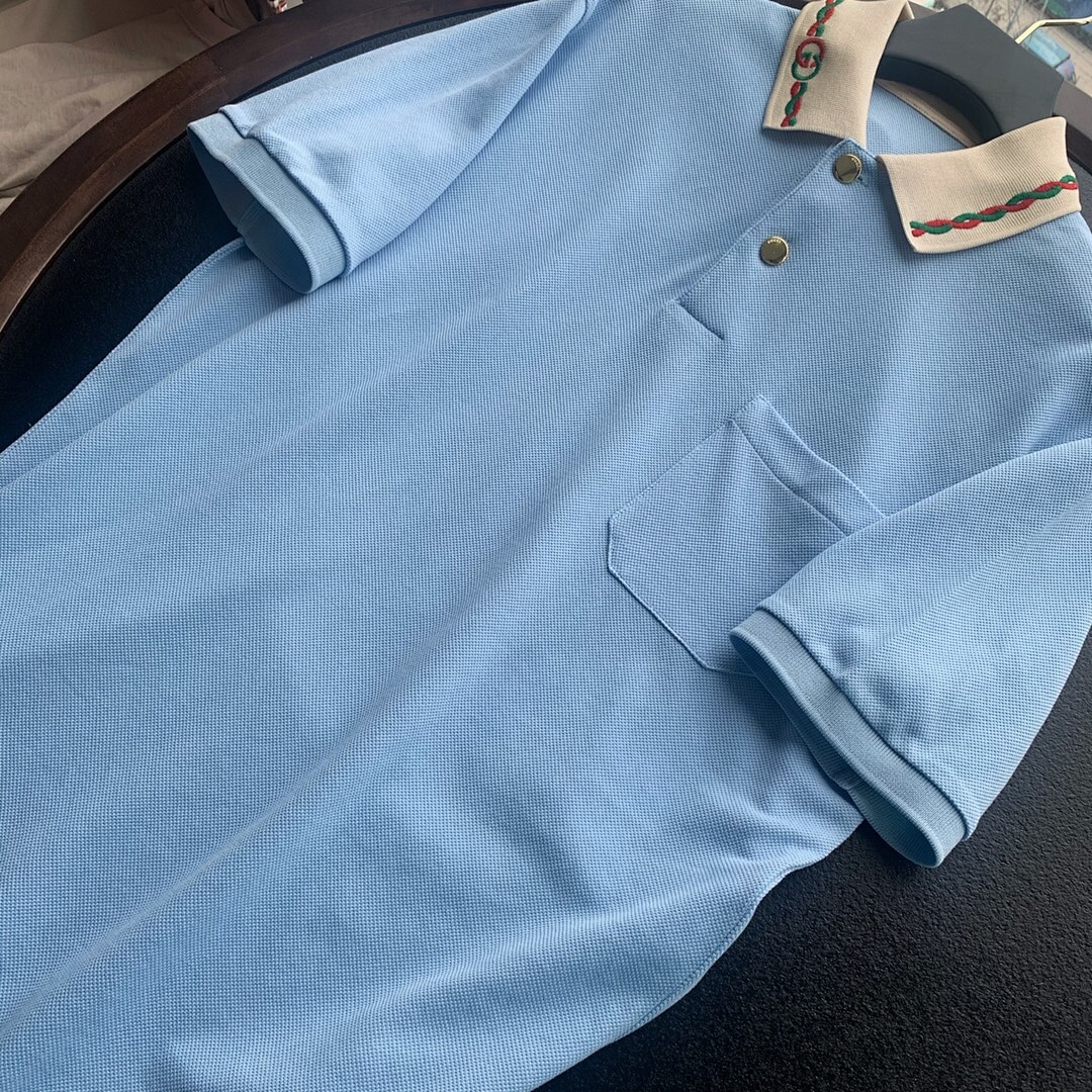Ralph Lauren Light Blue Linen Floral POLO - Image 3