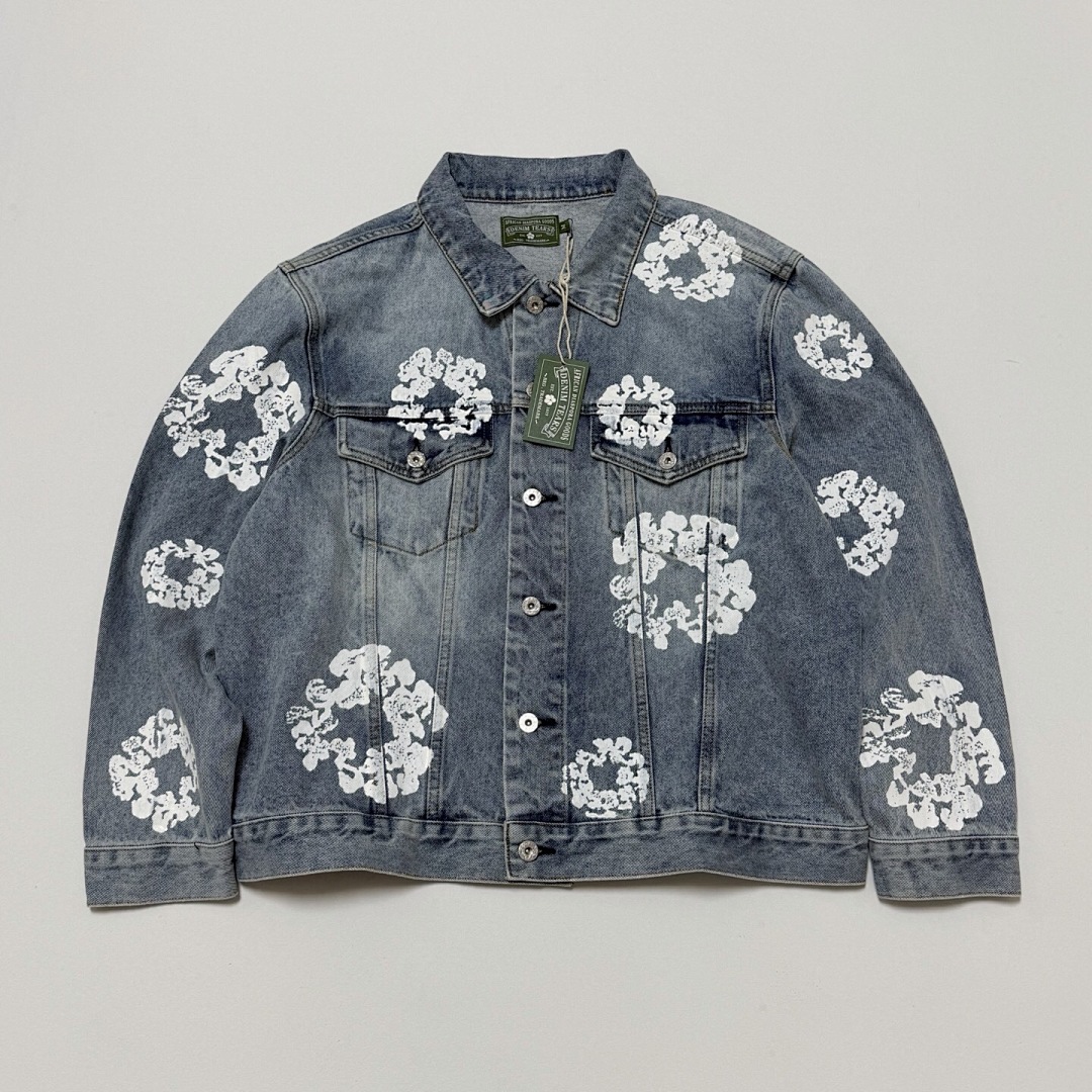 Unbranded Denim Cotton Floral (Blue) - Image 4