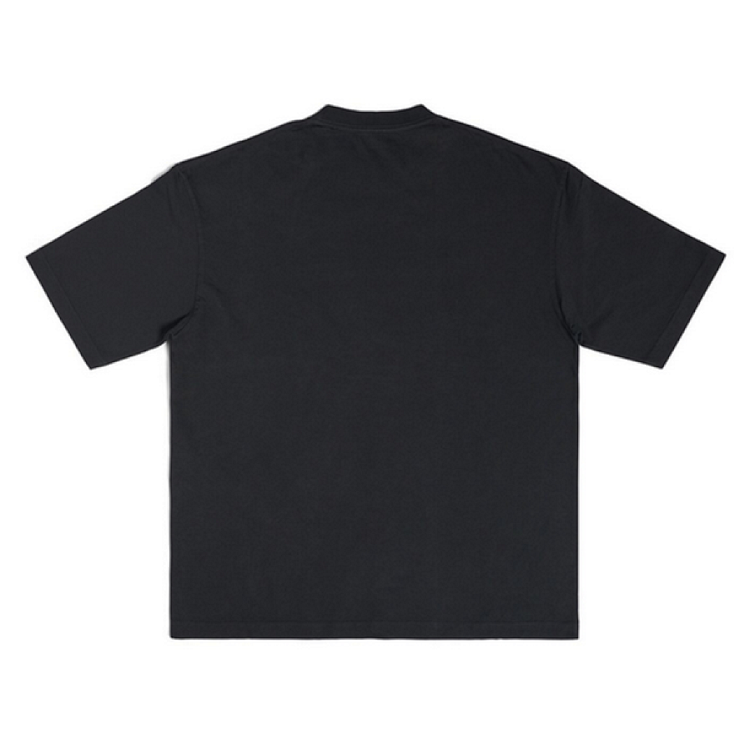 Balenciaga PARIS Print Short Sleeve (Triple Black) - Image 3